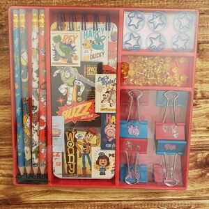 Pixar Toy Story 4 Stationery Set Buzz Lightyear Woody Notepad Disney Store